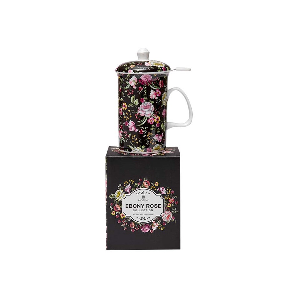 Infusor para te en Porcelana Ebony Rose